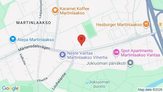 Apartments for rent i Vantaa - kort over placeringen