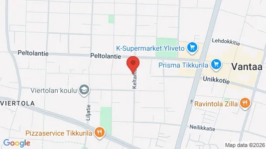 Apartments for rent i Vantaa - kort over placeringen