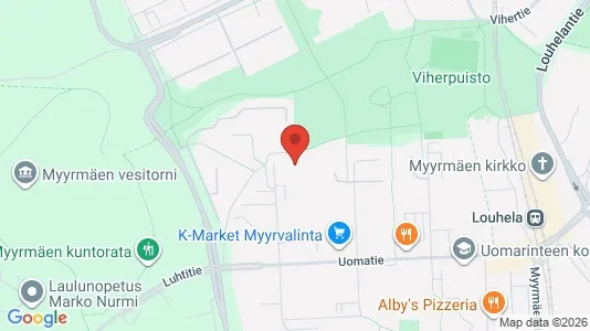 Apartments for rent i Vantaa - kort over placeringen