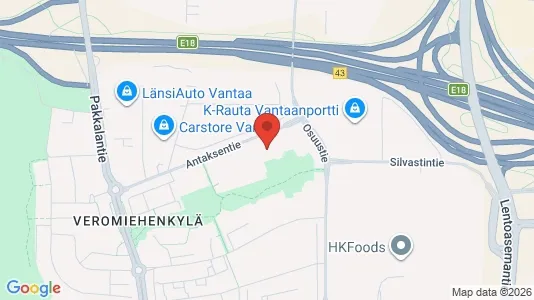 Apartments for rent i Vantaa - kort over placeringen