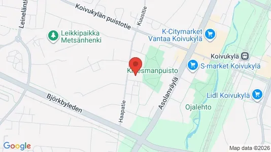 Apartments for rent i Vantaa - kort over placeringen