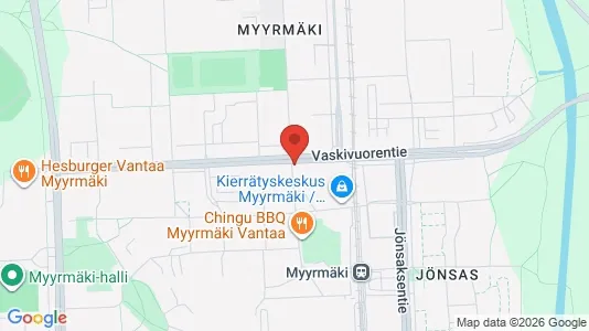 Apartments for rent i Vantaa - kort over placeringen