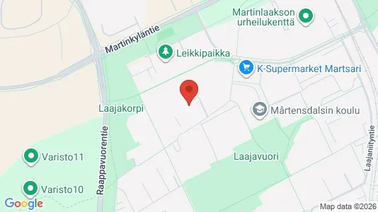 Apartments for rent i Vantaa - kort over placeringen