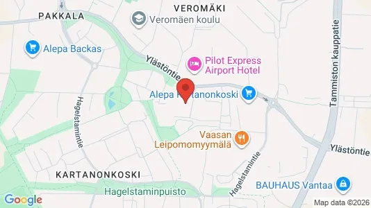 Apartments for rent i Vantaa - kort over placeringen