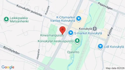 Apartments for rent i Vantaa - kort over placeringen