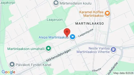 Apartments for rent i Vantaa - kort over placeringen