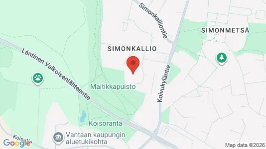 Apartments for rent i Vantaa - kort over placeringen