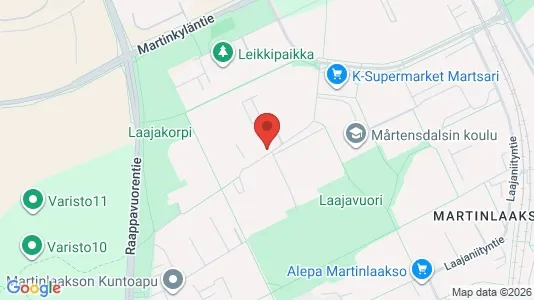 Apartments for rent i Vantaa - kort over placeringen