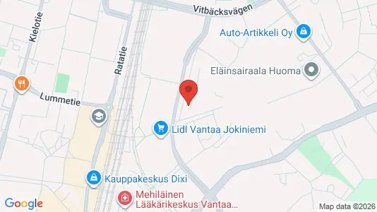 Apartments for rent i Vantaa - kort over placeringen