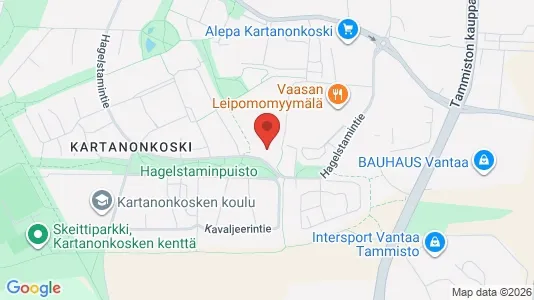 Apartments for rent i Vantaa - kort over placeringen