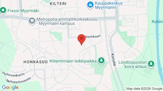 Apartments for rent i Vantaa - kort over placeringen