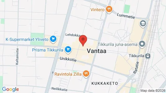 Apartments for rent i Vantaa - kort over placeringen