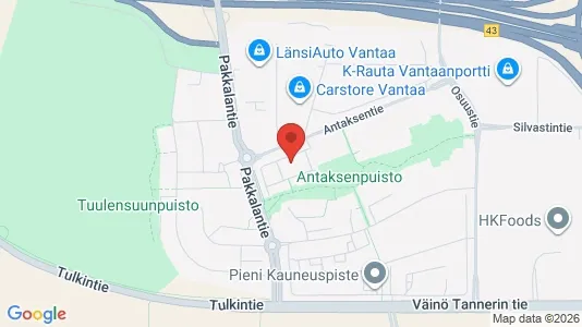 Apartments for rent i Vantaa - kort over placeringen
