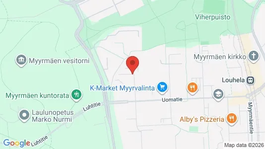 Apartments for rent i Vantaa - kort over placeringen
