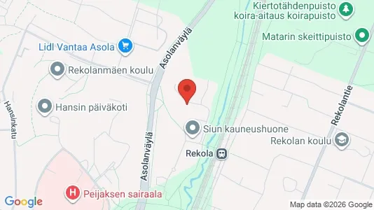 Apartments for rent i Vantaa - kort over placeringen