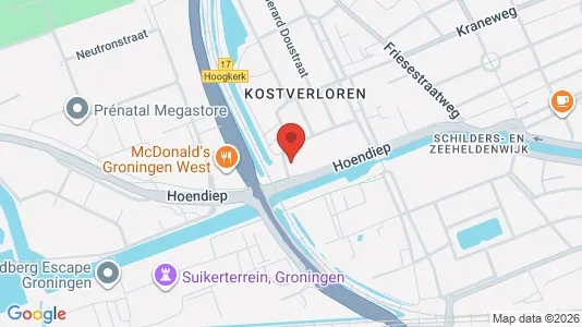 Apartments for rent i Groningen - kort over placeringen