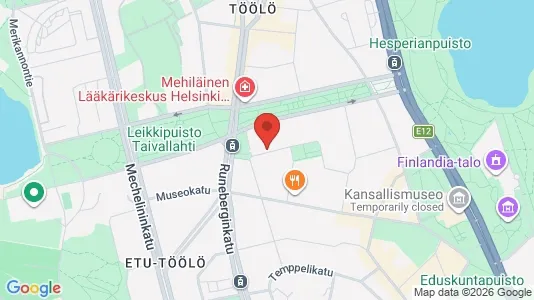 Apartments for rent i Helsinki Eteläinen - kort over placeringen