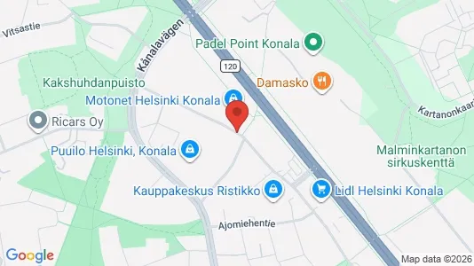 Apartments for rent i Helsinki Läntinen - kort over placeringen