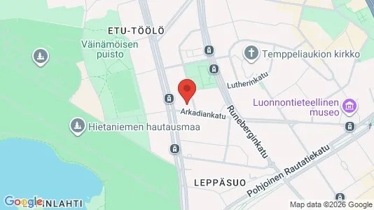 Apartments for rent i Helsinki Eteläinen - kort over placeringen
