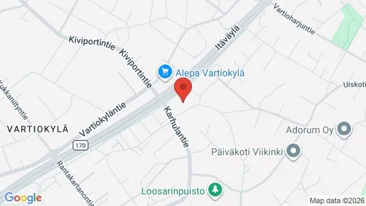 Apartments for rent i Helsinki Itäinen - kort over placeringen