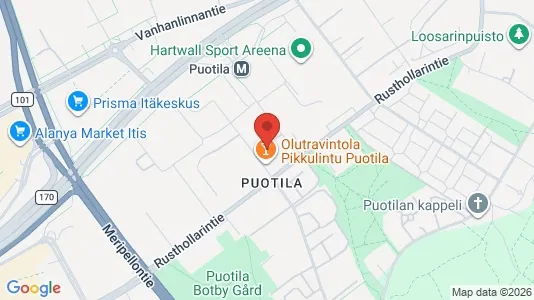 Apartments for rent i Helsinki Itäinen - kort over placeringen