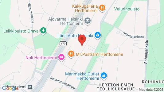 Apartments for rent i Helsinki Itäinen - kort over placeringen