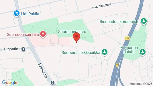 Apartments for rent i Helsinki Pohjoinen - kort over placeringen