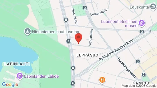 Apartments for rent i Helsinki Eteläinen - kort over placeringen