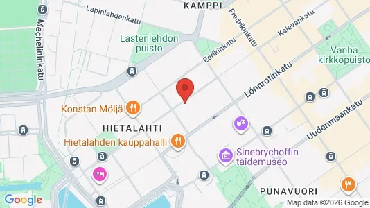 Apartments for rent i Helsinki Eteläinen - kort over placeringen