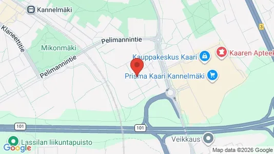 Apartments for rent i Helsinki Läntinen - kort over placeringen