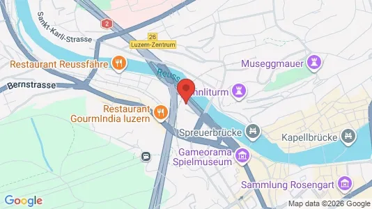 Apartments for rent i Luzern-Stadt - kort over placeringen