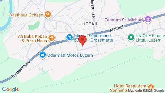 Apartments for rent i Luzern-Stadt - kort over placeringen