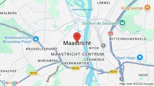 Apartments for rent i Maastricht - kort over placeringen