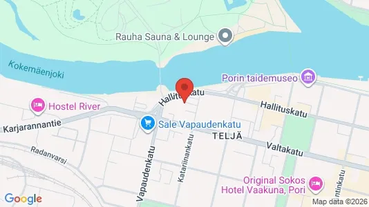 Apartments for rent i Pori - kort over placeringen