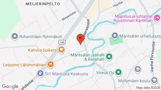 Apartments for rent i Mäntsälä - kort over placeringen