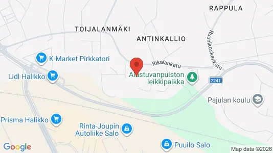 Apartments for rent i Salo - kort over placeringen