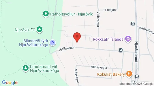 Apartments for rent i Reykjanesbær - kort over placeringen