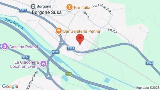 Apartments for rent i Borgone Susa - kort over placeringen
