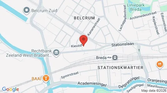 Apartments for rent i Breda - kort over placeringen