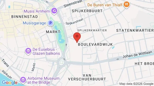 Apartments for rent i Arnhem - kort over placeringen