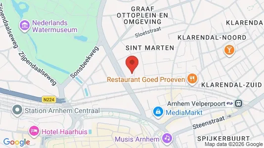 Apartments for rent i Arnhem - kort over placeringen