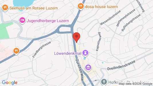 Apartments for rent i Luzern-Stadt - kort over placeringen