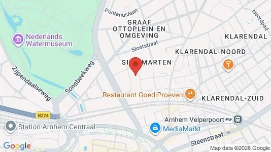 Apartments for rent i Arnhem - kort over placeringen