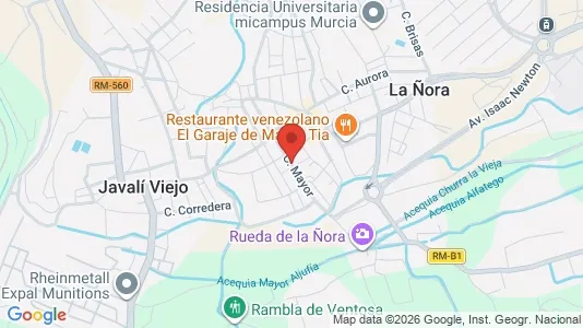 Apartments for rent i Murcia - kort over placeringen