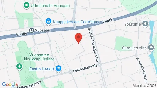Apartments for rent i Helsinki Itäinen - kort over placeringen