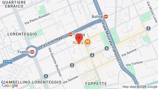 Apartments for rent i Milano Zona 6 - Barona, Lorenteggio - kort over placeringen