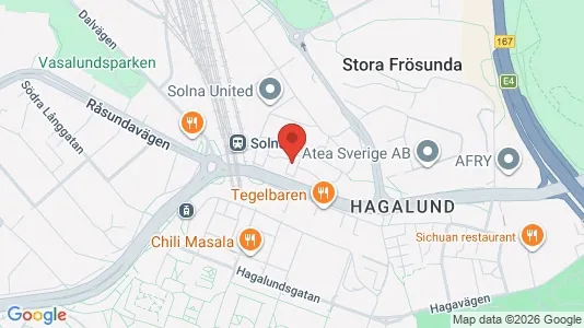 Apartments for rent i Solna - kort over placeringen
