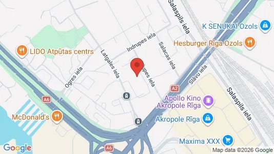 Apartments for rent i Riga Maskavas Forštate - kort over placeringen