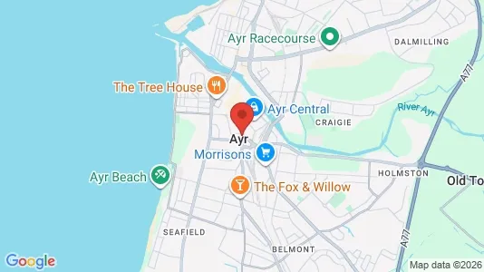 Apartments for rent i Ayr - Ayrshire - kort over placeringen