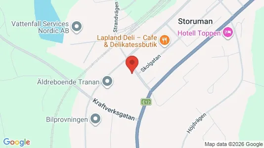Apartments for rent i Storuman - kort over placeringen